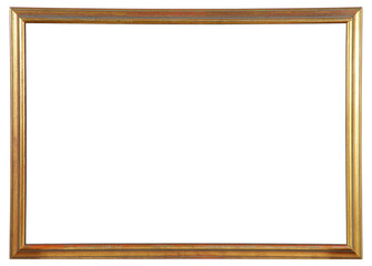Antique picture frame on a transparent background, in PNG format.