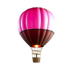 Naklejka premium hot air balloons isolated on white background