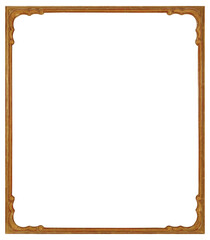 Narrow patterned picture frame on a transparent background, in PNG format.