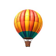 Naklejka premium hot air balloons isolated on white background