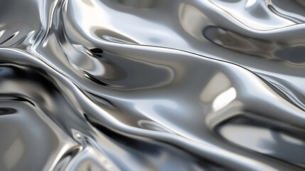 A sleek metallic surface showcasing intricate reflections, generative ai