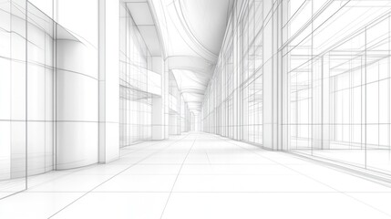 Fototapeta premium Architectural sketch