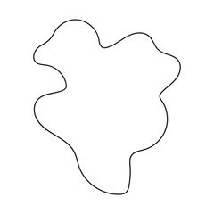 abstract blobs outline for background