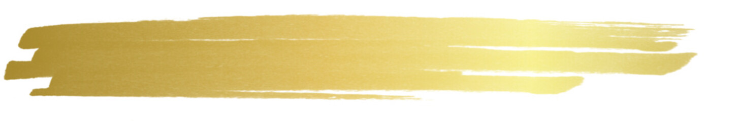 Gold brush watercolor ink stroke label, Editable isolated background