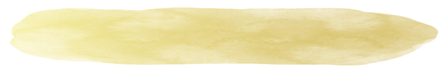 Gold brush watercolor ink stroke label, Editable isolated background