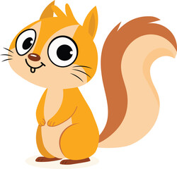  cartoon squirrel illustration