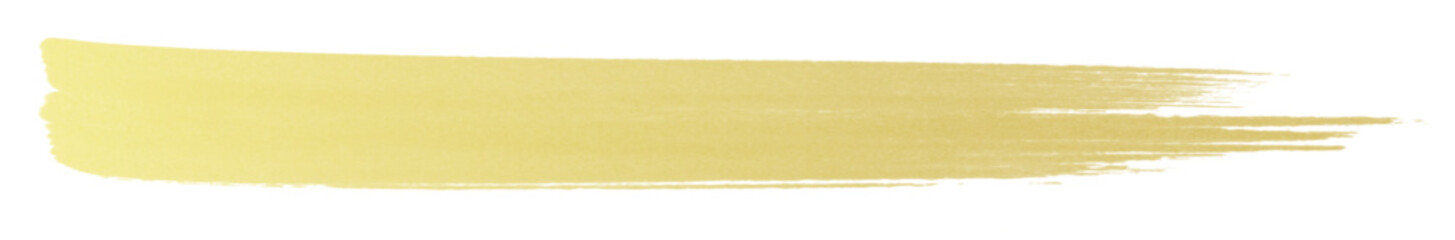 Gold brush watercolor ink stroke label, Editable isolated background