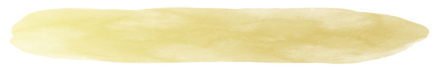 Gold brush watercolor ink stroke label, Editable isolated background