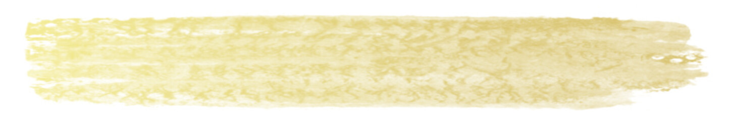 Gold brush watercolor ink stroke label, Editable isolated background