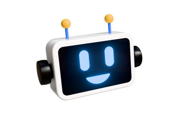 Ai chat bot, artificial intelligence, ai robot, cartoon style 3d illustration 
