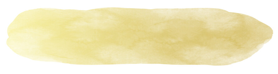 Gold brush watercolor ink stroke label, Editable isolated background