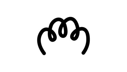 pet shop logo, black isolated silhouette