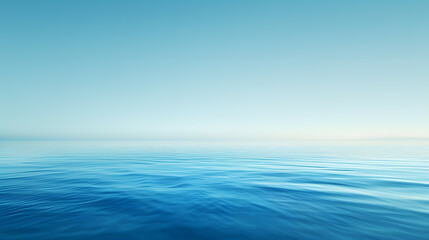 Obraz premium A smooth blue gradient background with a soft and blurred abstract effect, generative ai