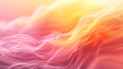 Obraz premium A smooth gradient of pink, orange, and yellow summer colors, generative ai