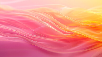 Obraz premium A smooth gradient of pink, orange, and yellow summer colors, generative ai