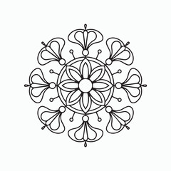 abstract mandala floral background