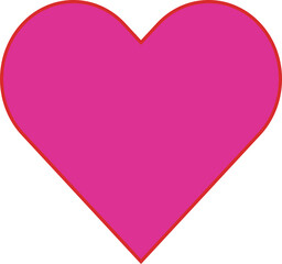 a beautiful style heart icon design
