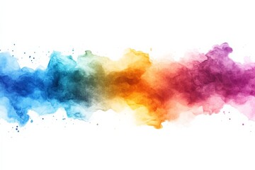 Obraz premium Colorful abstract artwork showcasing vibrant splashes blending together in an eye-catching design