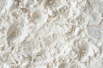 Photo of White fine flour powder macro texture. Food photo for backdrops or recipes