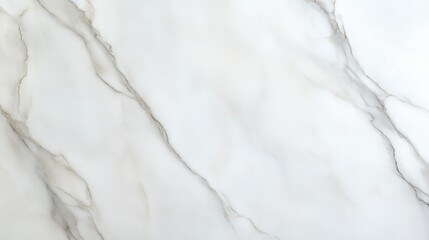 Obraz premium Elegant marble texture with soft gray veins on pristine white su