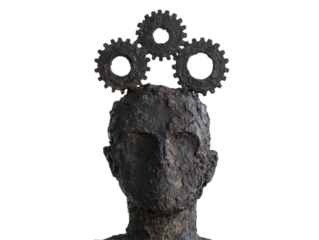 Isolated Conceptual Head with Gears