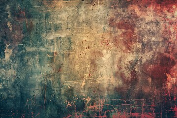 Photo of Toned grungy old plaster surface. Background texture for backdrops or mapping