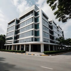 modern office building in the city
