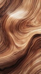 Obraz premium Polished walnut wood coffee table surface cozy living room macro shot natural grain beauty