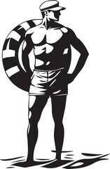 silhouette of a man in hat