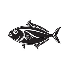 Fish or seafood flat icon design, for food apps and websites. 