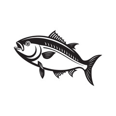 Fish or seafood flat icon design, for food apps and websites. 