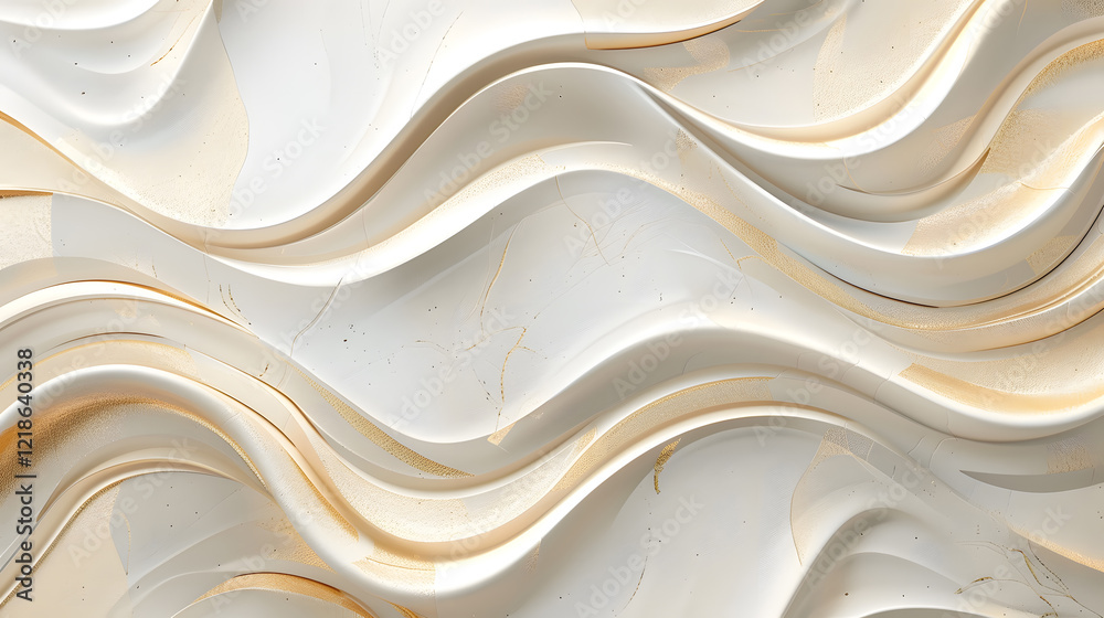 Poster abstract background with dynamic effect modern geometric patterns, generative ai