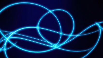 Glowing blue geometric lines that crisscross and intersect on a dark blue background, evoking a sense of modernity and cutting-edge technology.