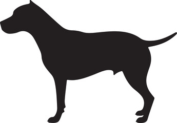 dog silhouette vector design new style