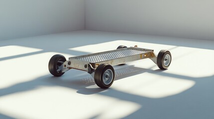 A portable car jack displayed on a clean white surface with soft shadows.