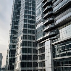 Fototapeta premium modern office building in the city