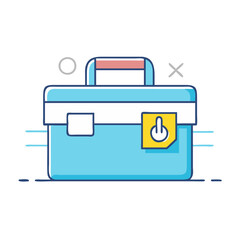 toolbox icon, toolbox vector illustration-simple illustration of toolbox, perfect for toolbox logos and icons