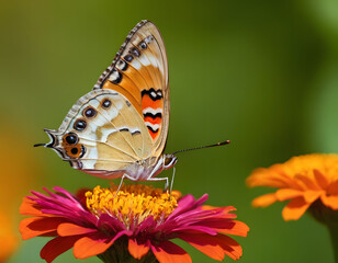 Obraz premium butterfly on flower