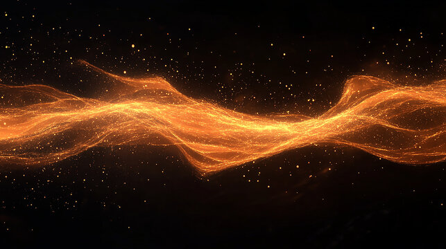 Fiery blaze in motion blank space