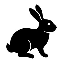 Obraz premium a nice rabbit silhouette vector design