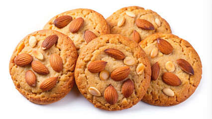 Naklejka premium cookies on a white background