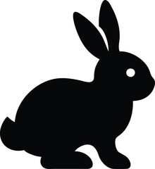 Obraz premium a nice rabbit silhouette vector design