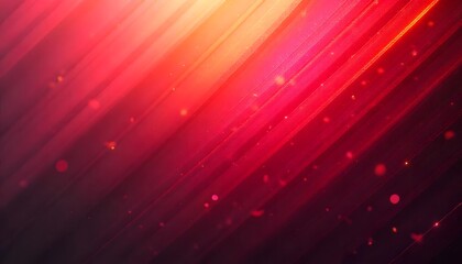 Abstract vibrant red angled lines with bokeh effect background with lighting effects