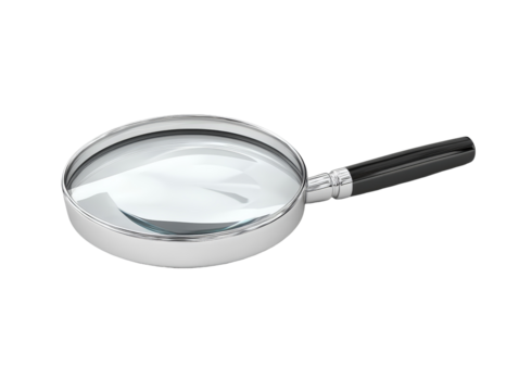 Isolated Magnifying Glass