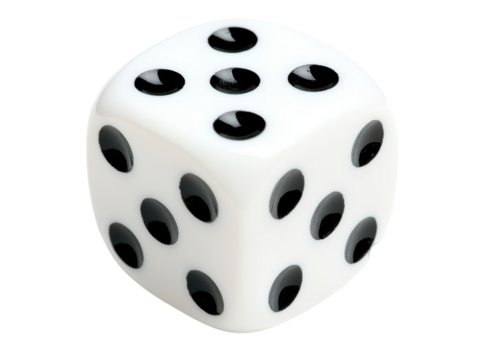 Isolated White Dice