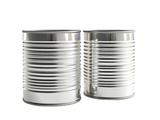 Isolated Two Metallic Cans