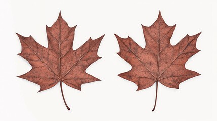 Fototapeta premium Autumn Maple Leaves Falling with Soft Glow in a Minimalist Style