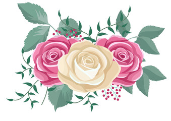 bouquet of roses illustration