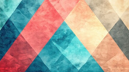 Abstract Textured Geometric Triangle Color Pattern