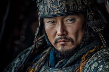 Obraz premium Mongolian warrior